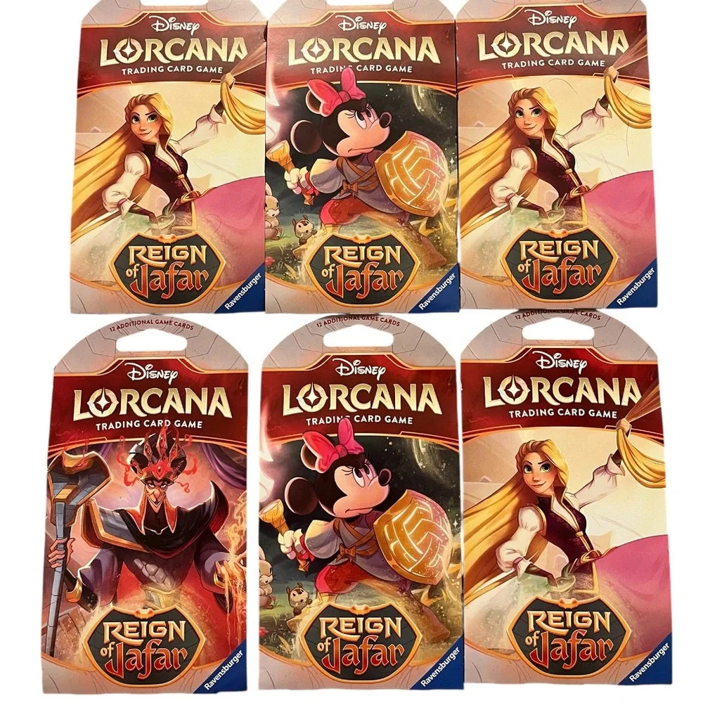 Disney Lorcana Reign Of Jafar 6 packs Blister Bundle Lot Random Art Assorted